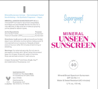 Tube (Mineral Unseen Sunscreen Spf 40 50ml Tube)